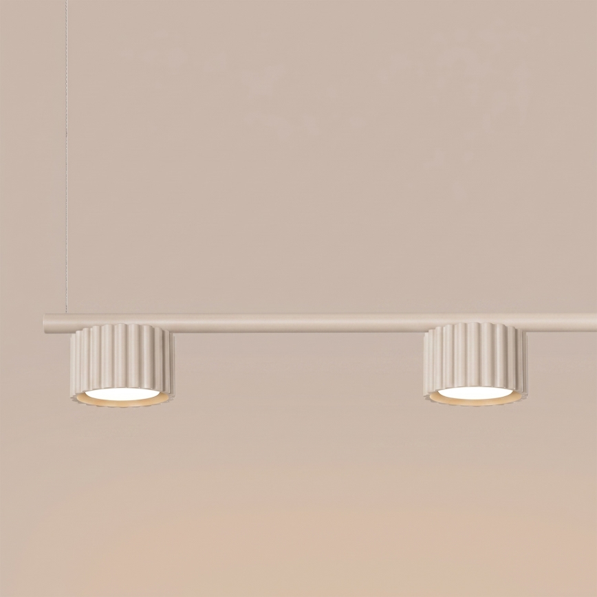 Candelabru suspendat pe cablu AURA 4xGX53/10W/230V crem