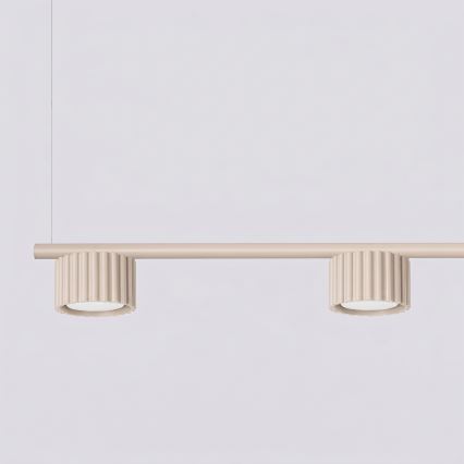 Candelabru suspendat pe cablu AURA 4xGX53/10W/230V crem