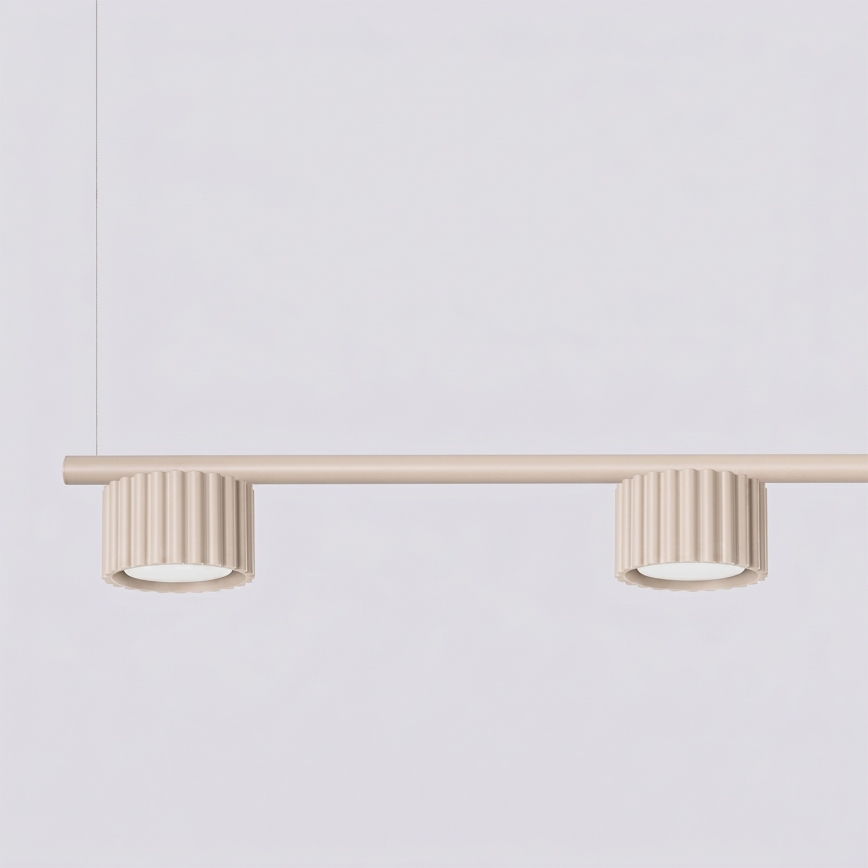 Candelabru suspendat pe cablu AURA 4xGX53/10W/230V crem