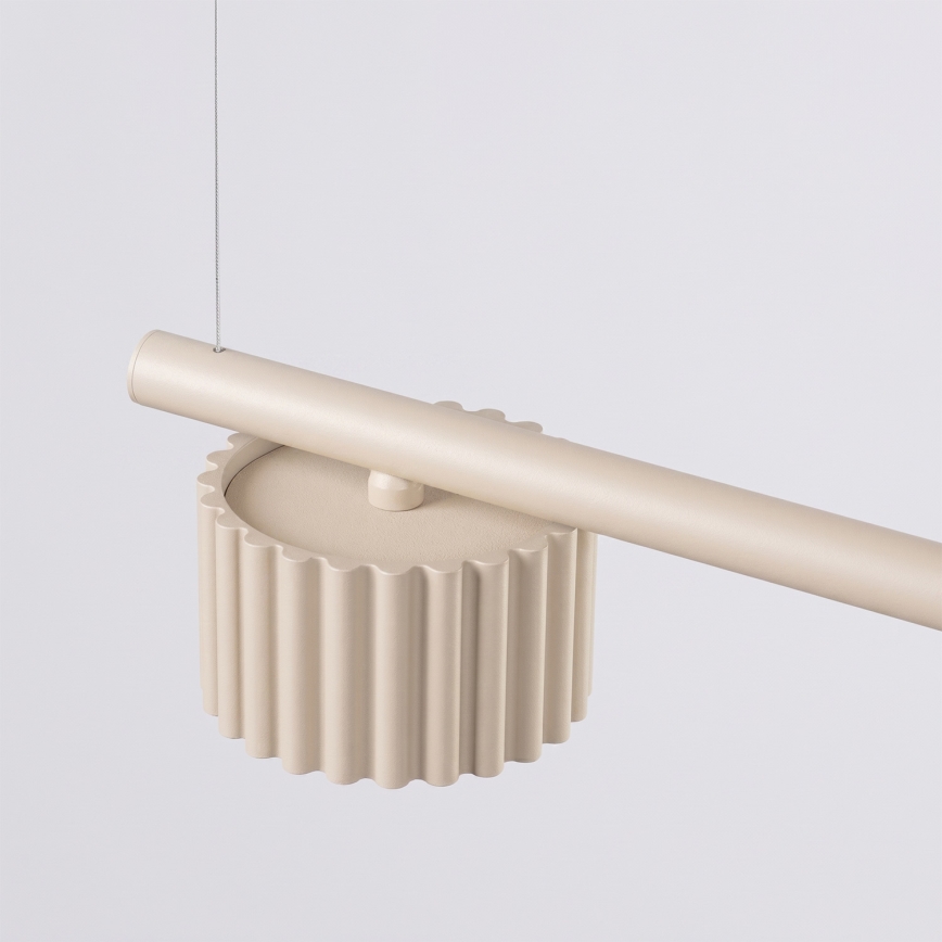 Candelabru suspendat pe cablu AURA 4xGX53/10W/230V crem