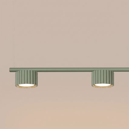 Lustră pe cablu AURA 4xGX53/10W/230V verde