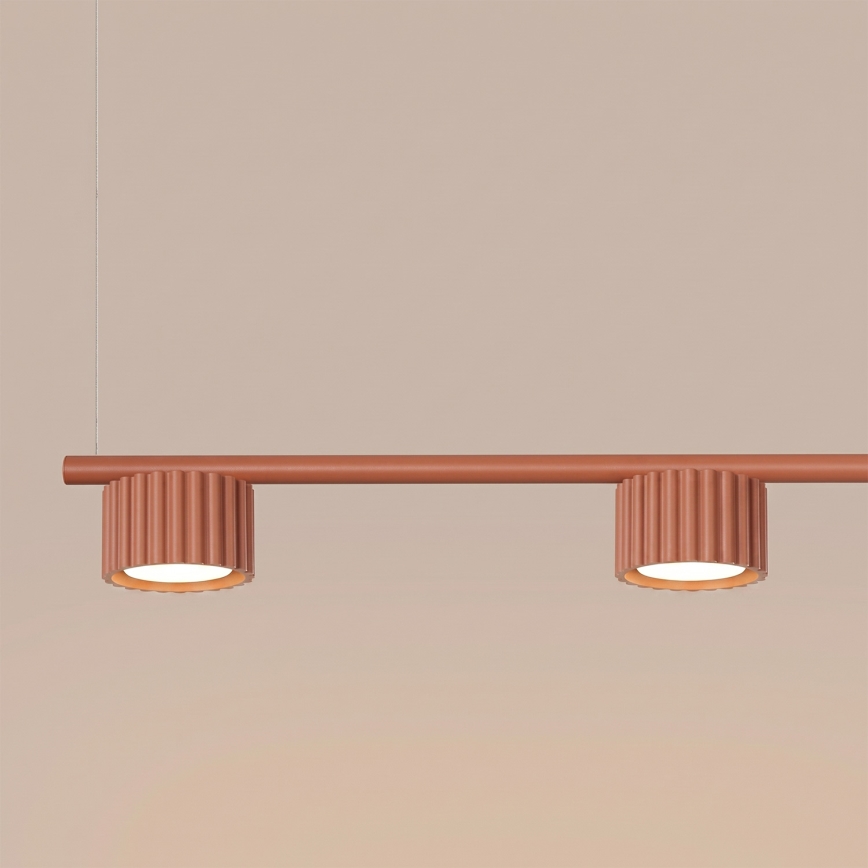 Lustru pe cablu AURA 4xGX53/10W/230V roșu