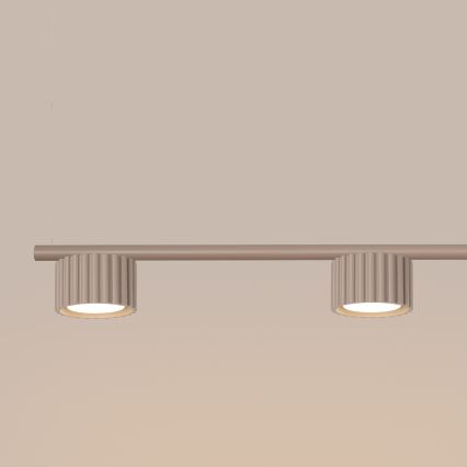 Candelabru suspendat AURA pe cablu 4xGX53/10W/230V taupe