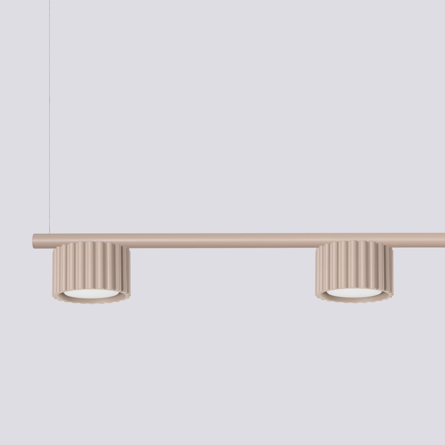 Candelabru suspendat AURA pe cablu 4xGX53/10W/230V taupe