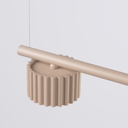 Candelabru suspendat AURA pe cablu 4xGX53/10W/230V taupe
