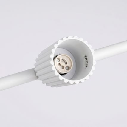 Lustră pe cablu KARBON 4xGU10/10W/230V albă