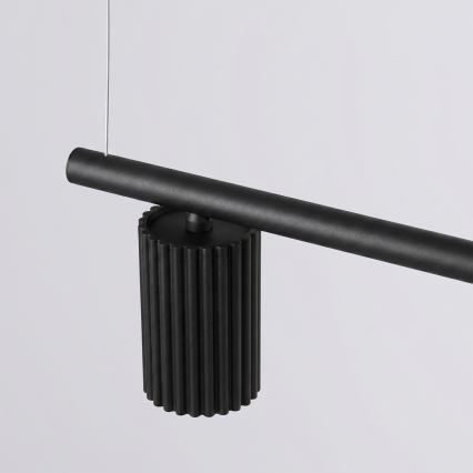 Lustră suspendată pe cablu KARBON 4xGU10/10W/230V negru