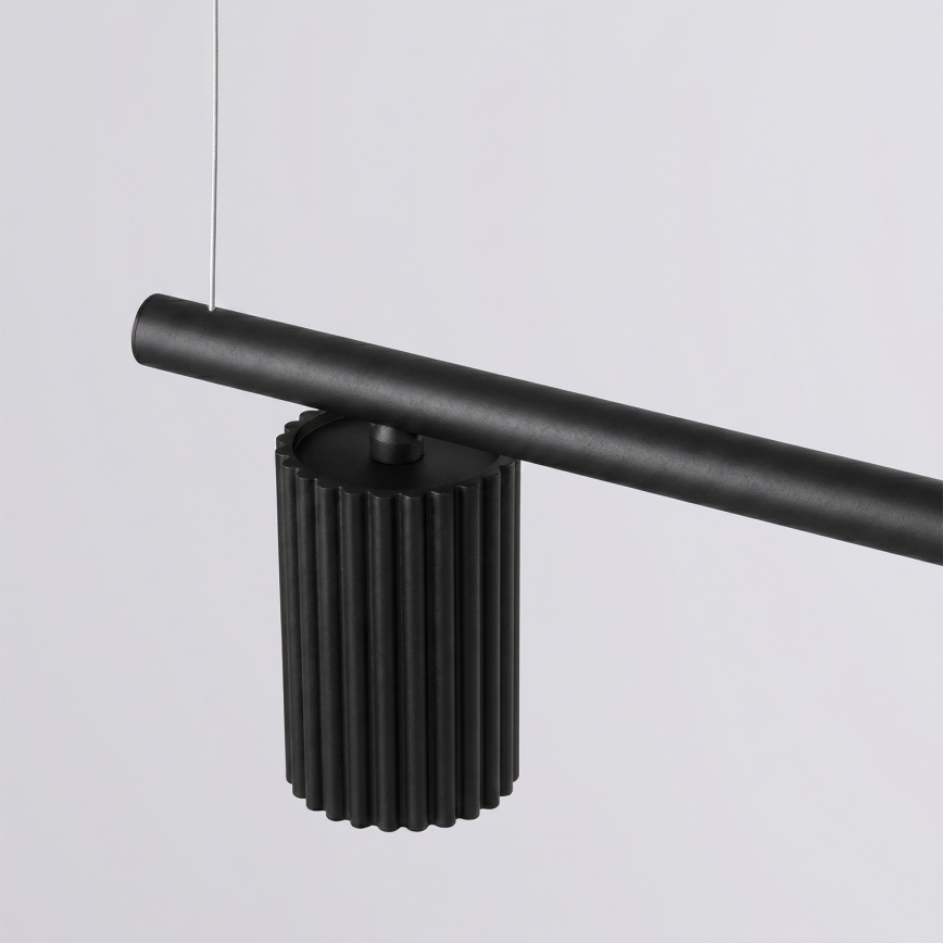 Lustră suspendată pe cablu KARBON 4xGU10/10W/230V negru