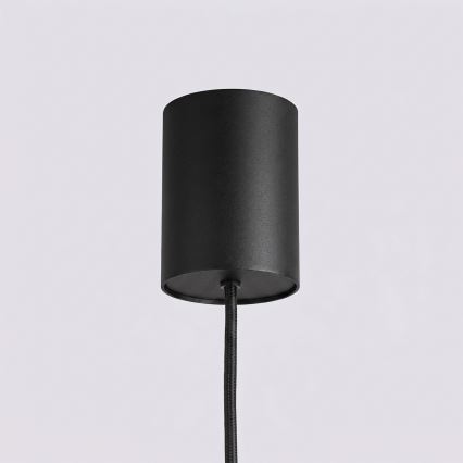 Lustră suspendată pe cablu KARBON 4xGU10/10W/230V negru