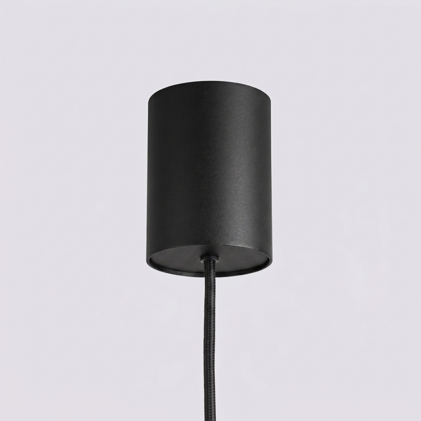 Lustră suspendată pe cablu KARBON 4xGU10/10W/230V negru