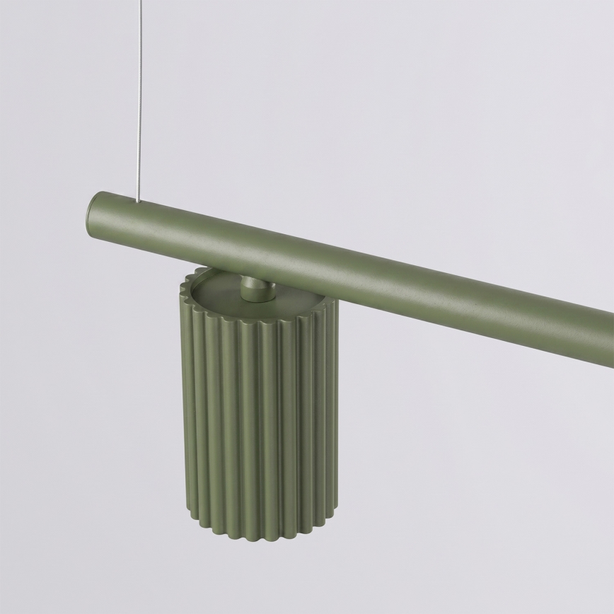 Lustră pe cablu KARBON 4xGU10/10W/230V verde