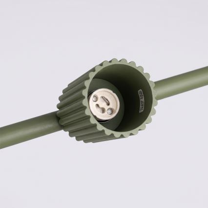 Lustră pe cablu KARBON 4xGU10/10W/230V verde