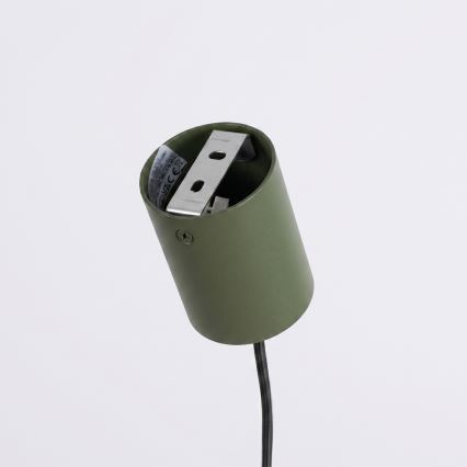 Lustră pe cablu KARBON 4xGU10/10W/230V verde