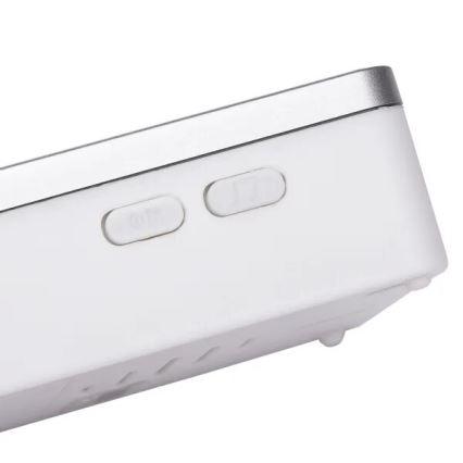 Sonerie fără fir Aigostar 3xAA IP44 alb/argintiu