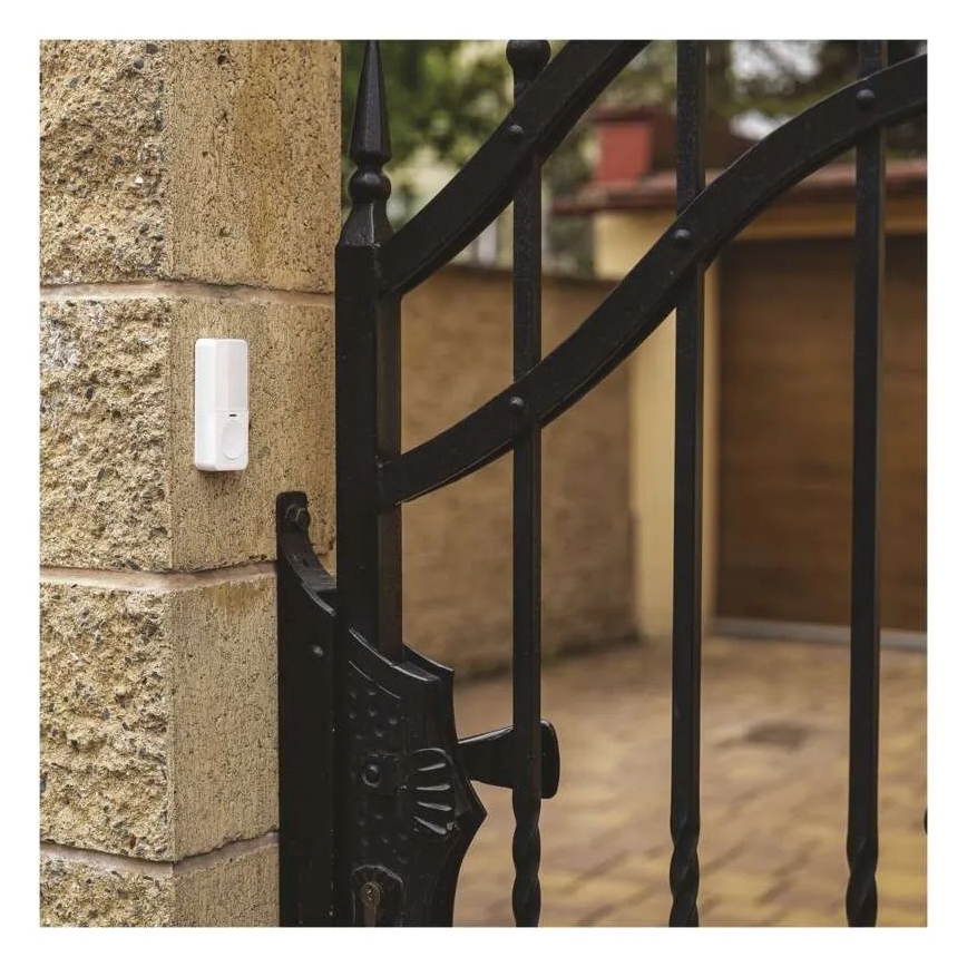 Sonerie fără fir încastrată 230V + 1xCR2032 albă