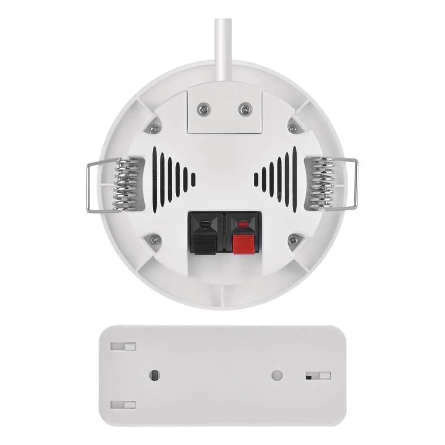 Sonerie fără fir încastrată 230V + 1xCR2032 albă