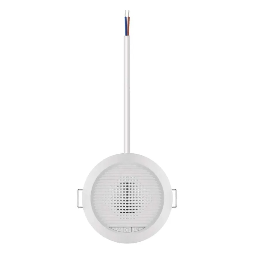 Sonerie fără fir încastrată 230V + 1xCR2032 albă