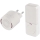 Sonerie fără fir pentru priză 230 V + 1x CR2032, albă