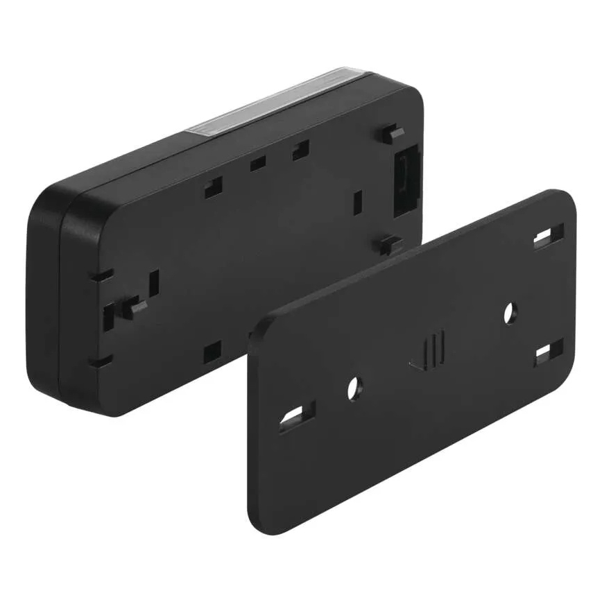 Sonerie fără fir pentru priză 230 V, cu 1 baterie CR2032 inclusă, neagră