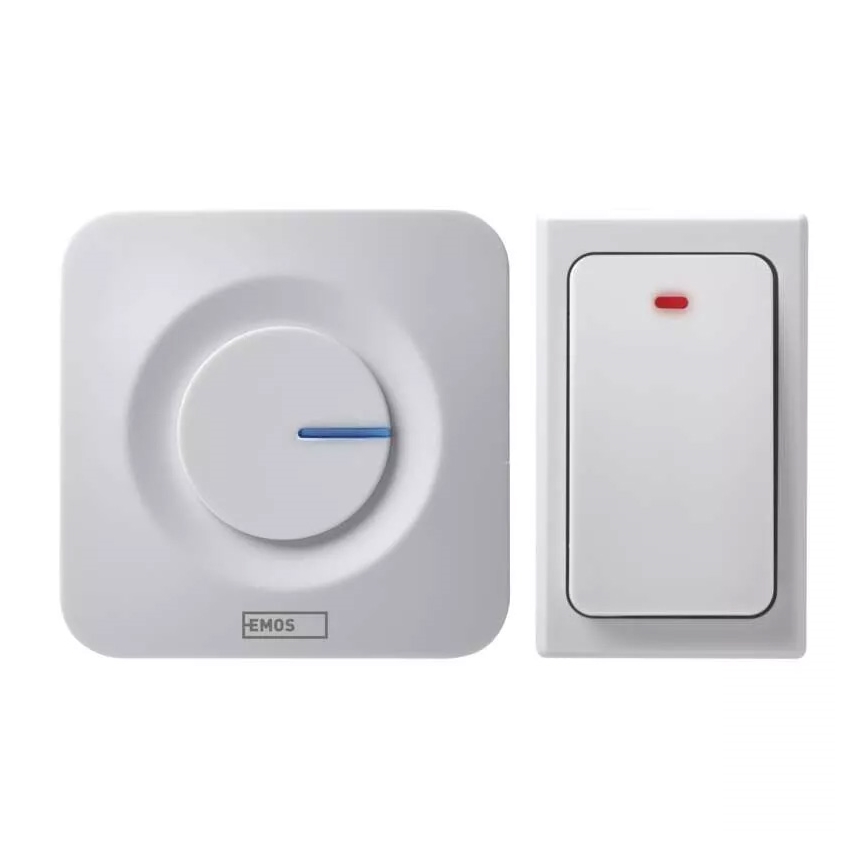 Sonerie fără fir pentru priză 230V IP44 albă