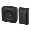 Sonerie fără fir pentru priză 230V IP44 neagră