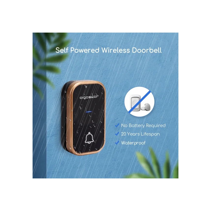 Sonerie fără fir pentru priză 230V neagră Aigostar