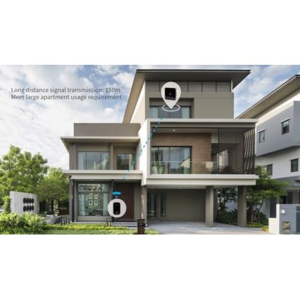 Sonerie fără fir pentru priză 230V neagră Aigostar