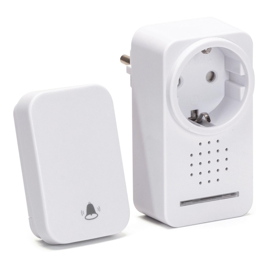 Sonerie fără fir pentru priză Aigostar 1Z 3680W/230V IPX4 alb