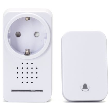 Sonerie fără fir pentru priză Aigostar 1Z 3680W/230V IPX4 alb