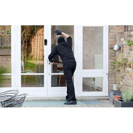 Sonerie video cu senzor de mișcare FHD 1080p IP65 Wi-Fi negru + difuzor