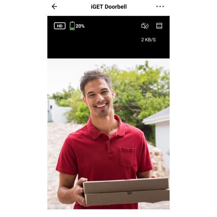 Sonerie video cu senzor de mișcare, Full HD 1080p, acumulator 5200 mAh, IP65, Wi-Fi, Tuya, alb