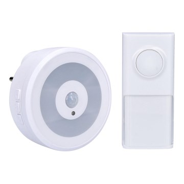 Sonerie wireless cu iluminare LED și senzor de mișcare, pentru priză 230V IP55