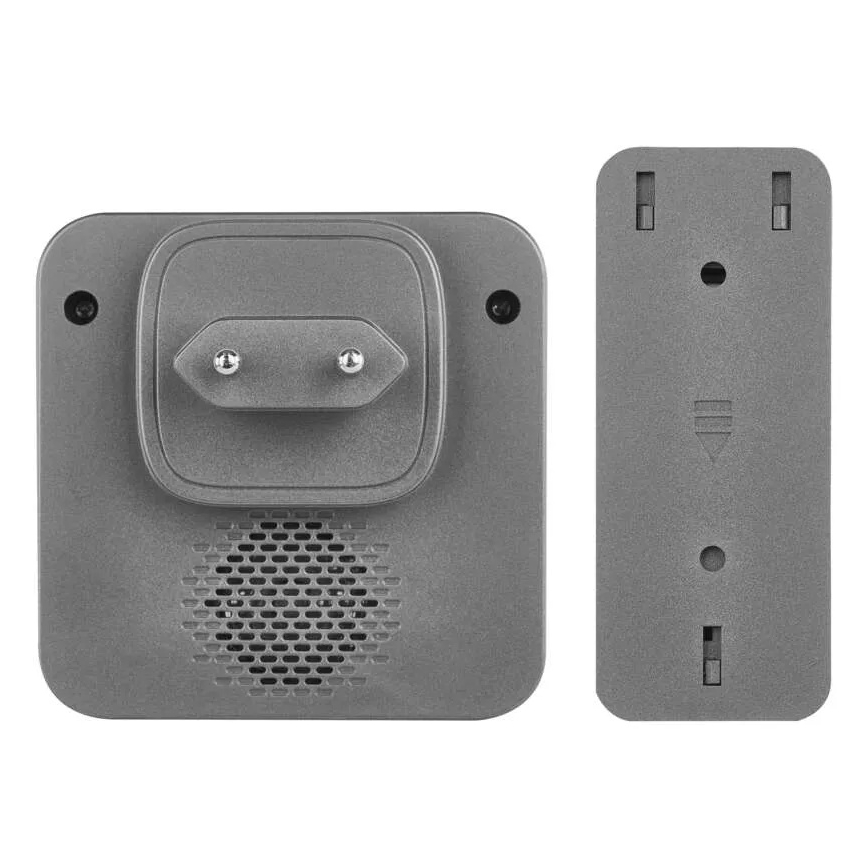 Sonerie wireless de priză GoSmart 230V + 1xCR2032, gri, Wi-Fi