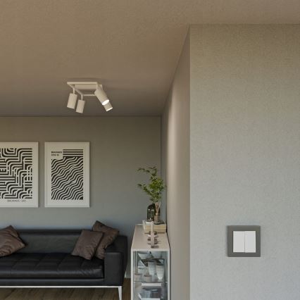 Spot 4xGU10/30W/230V alb