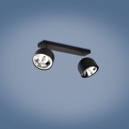 Spot ALTEA 2xAR111 GU10/50W/230V negru
