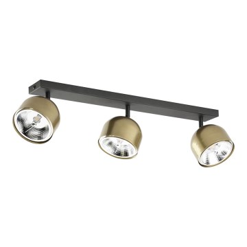 Spot ALTEA 3xAR111 GU10/50W/230V auriu/negru