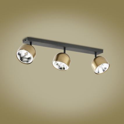 Spot ALTEA 3xAR111 GU10/50W/230V auriu/negru