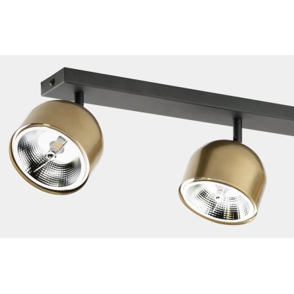 Spot ALTEA 3xAR111 GU10/50W/230V auriu/negru