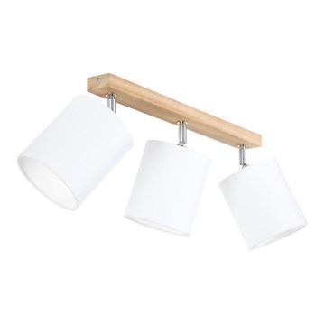 Spot APRILLIA 3xE27/25W/230V, stejar/alb