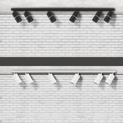 Spot BAMBOO 6xGU10/10W/230V negru