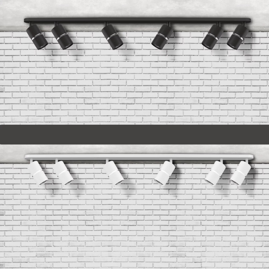 Spot BAMBOO 6xGU10/10W/230V negru