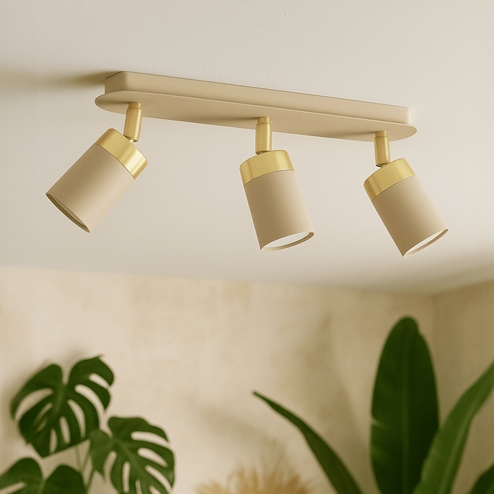 Spot Brilagi POKER 3xGU10/25W/230V bej/auriu