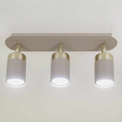 Spot Brilagi POKER 3xGU10/25W/230V bej/auriu