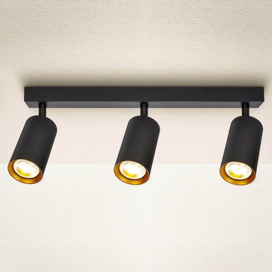 Spot Brilagi SELE 3xGU10/30W/230V negru/auriu