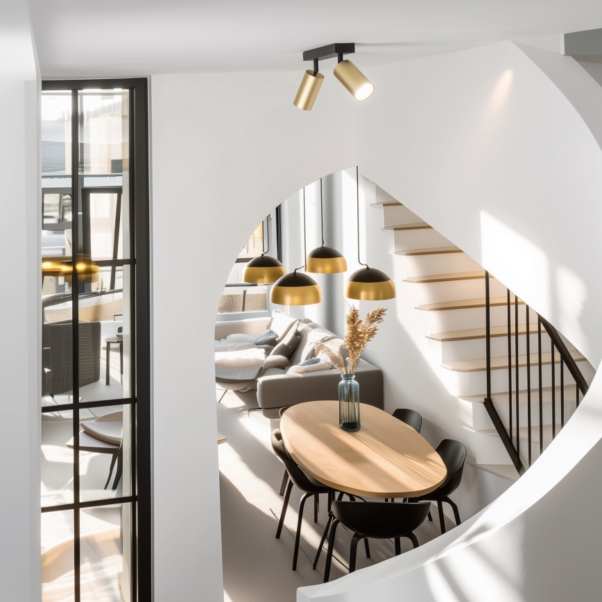 Spot Brilagi SELE GOLDEN 2xGU10/30W/230V negru/auriu