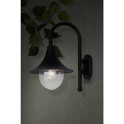 Lampă de perete de exterior Brilliant BERNA 1xE27/60W/230V IP44 negru