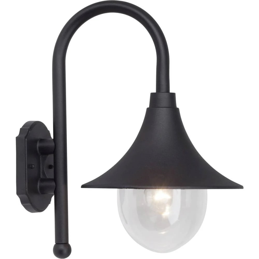 Lampă de perete de exterior Brilliant BERNA 1xE27/60W/230V IP44 negru