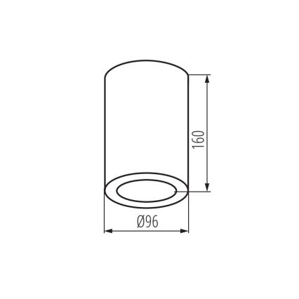 Spot de exterior AQILO 1xE27/20W/230V IP65 negru