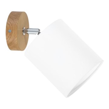 Spot de perete APRILLIA 1xE27/25W/230V, stejar alb