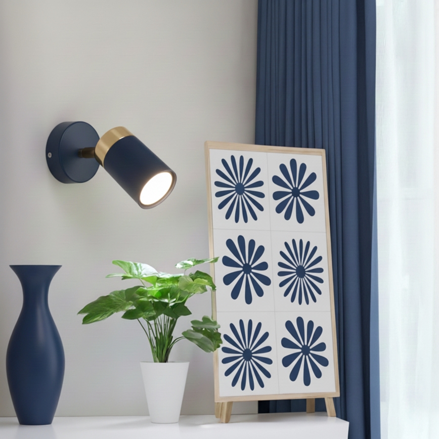 Spot de perete Brilagi POKER 1xGU10/25W/230V albastru/auriu